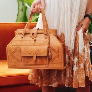 Vintage Saddle Leather Handbag